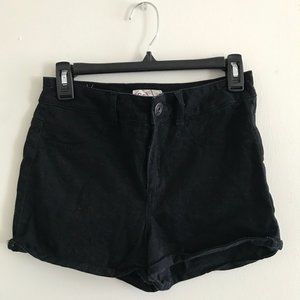 Black High Waisted Jean Shorts